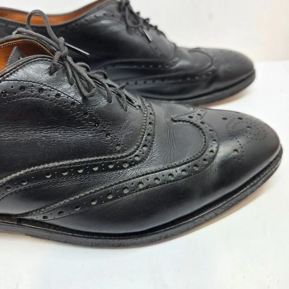 Alden 903 Hampton Mens Black Leather Wingtip Oxfords Size US 9.5 B/D